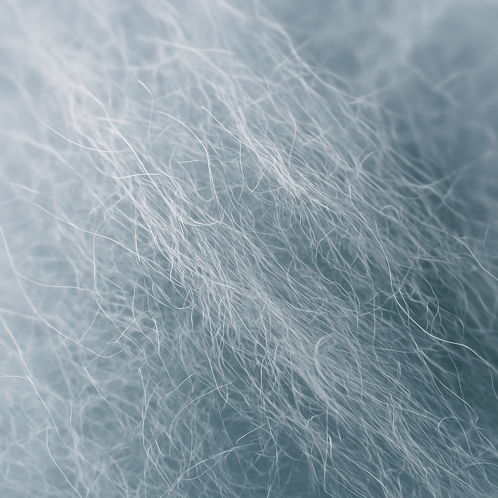 Synthetic insulation mid layer material close-up